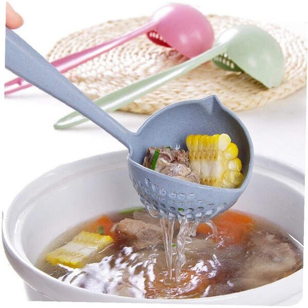 2 in 1 Colander Soup Vegetable Strainer