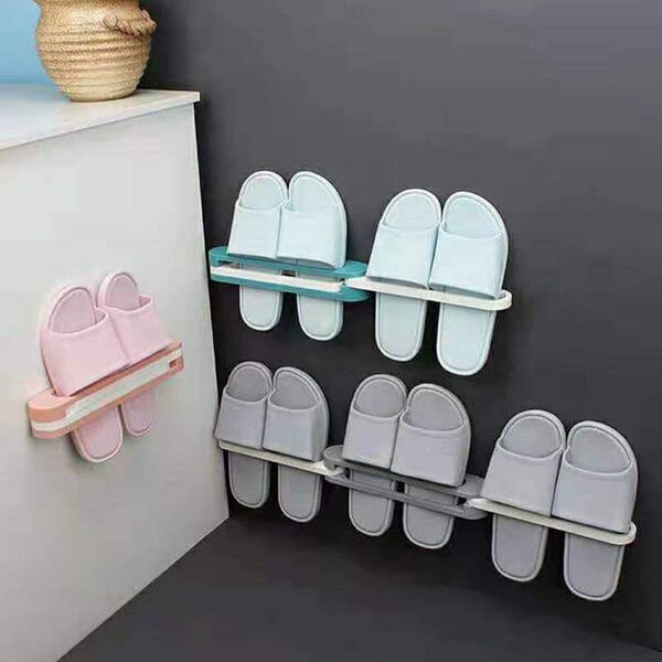 3 in 1 Foldable Slippers Plastic Shoes Hanger