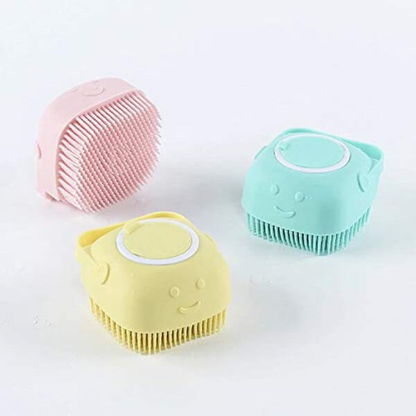 Silicone Body Scrub Sponges with Soap Dispenser Bath Brush