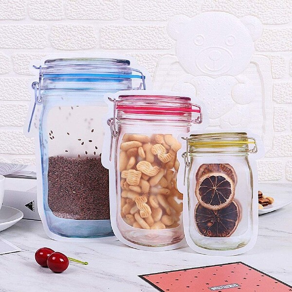 Pack of 3 Reusable Food Storage Bags