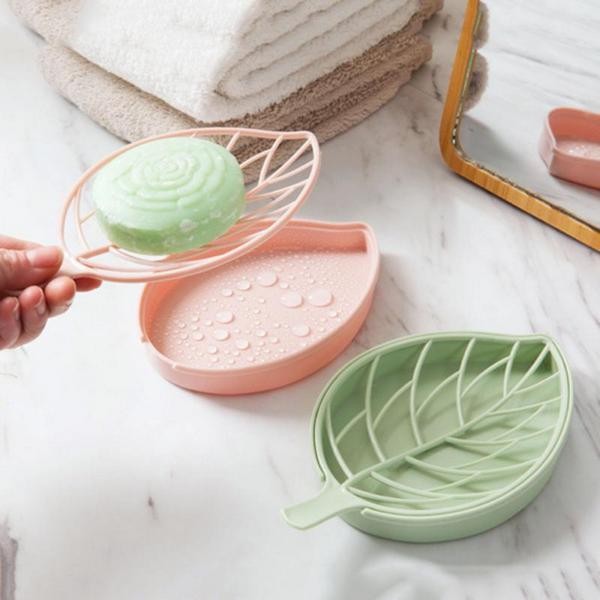 Leaf Shaped Holder With Drain Tray