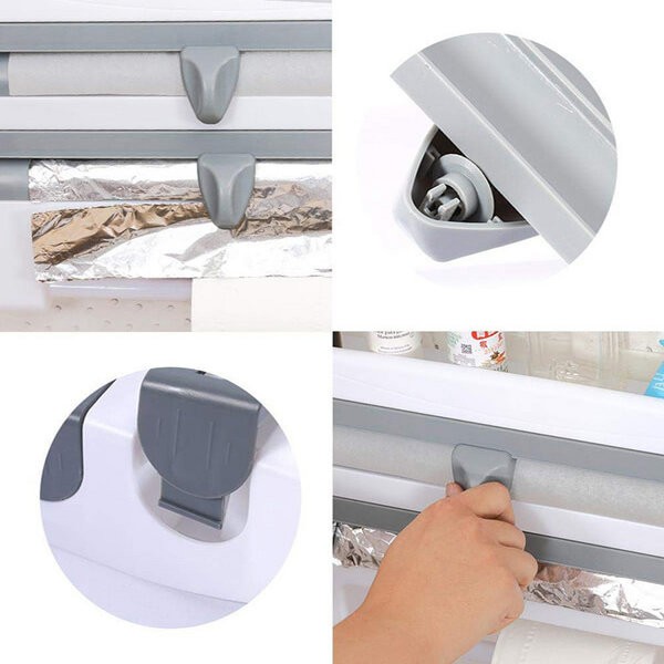 3 In 1 Wall Mounted Kitchen Tissue Roll Holder
