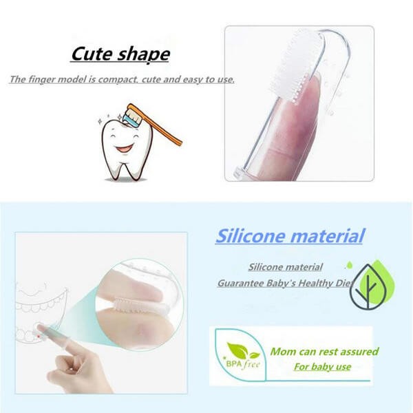 Silicone Baby Finger Brush Pack of 2