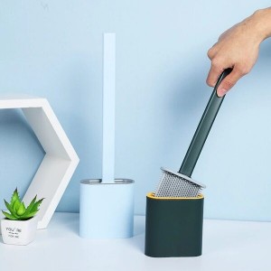 Flexible Silicone Toilet Brush Wall Mounted