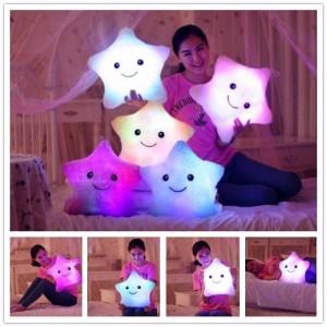LED Star Plush Pillow