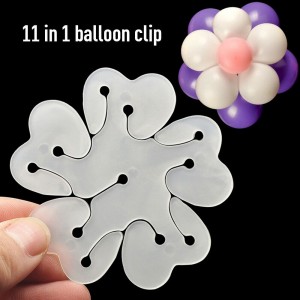 Pack Of 10 (One Dollar Deal) Flower Clips Tie Balloon