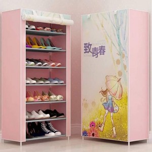 Printed Shoe Organizer Rack 7 Layer