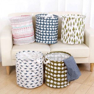 Foldable Laundry Storage Basket with Handles for Dirty Clothes & Toys Organizer