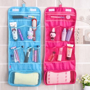 Portable Ladies Travel Toiletry Folding Hanging Wash Cosmetic Makeup Storage Bag