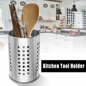Stainless Steel Cutlery Holder Drainer Storage Spoon Chopsticks Organizer