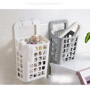 Plastic Laundry Wall-Mounted Dirty Clothes Basket