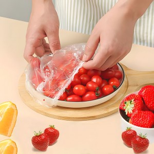 100Pcs Reusable Elastic Food Storage Covers Disposable Food Plastic Wraps Storage