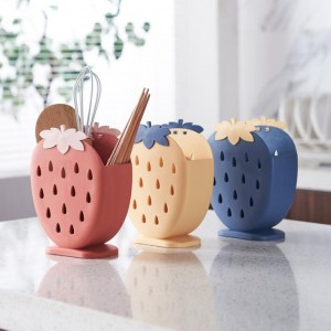Strawberry Cutlery Drainer Spoon Fork Knife Shelf Holder