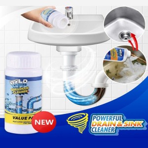 Powerful Drain Sink & Toilet Cleaner Powder