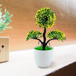 Artificial Plant with Pot Fortune Tree For Home Decoretion & Gift