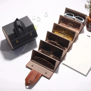 Folding 6 Slots Glasses Organizer
