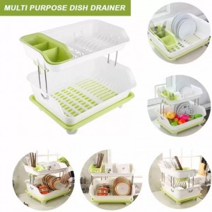 Multipurpose Double Layer Dish Draining Rack