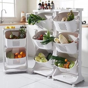 3 layer storage rack kitchen