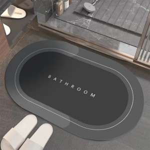 Non-Slip Round Bath Mat Water Absorbent