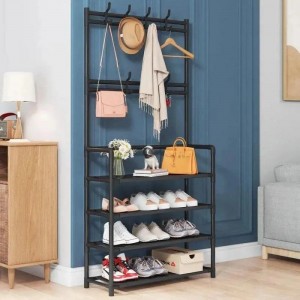 4 Layers Multifunctional Shoe & Coat Rack