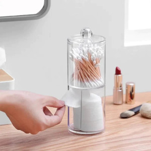 Transparent Cotton Puff Storage Box