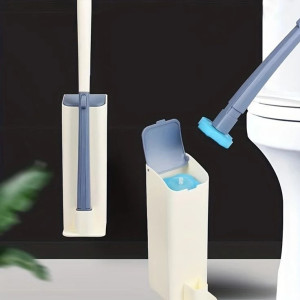 Deep Cleaning Toilet Brush And Holder Set Disposable