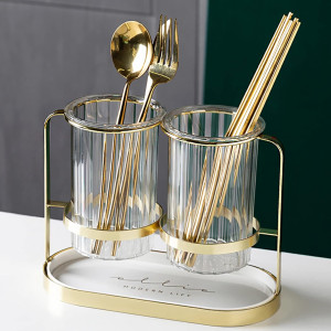 Luxury Cutlery Holder Set of 2, Stylish utensil holder