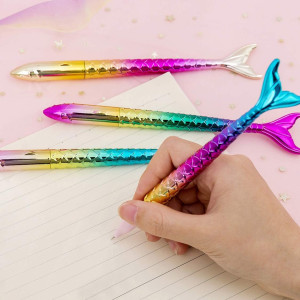 Mermaid Pens - Creative Liquid Gel Ink Rollerball Pen for School, Home