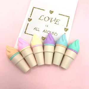 6 Cone Shape Highlighter Fine Grip Marker