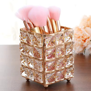 European Luxury Crystal Makeup Brush Holder