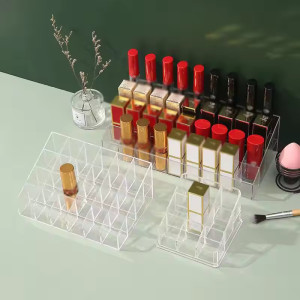Acrylic Lipsticks Storage Box With 24 Grids