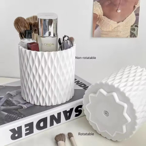 360 Rotating Makeup Brush Organizer