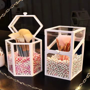 Glass Brush Holder