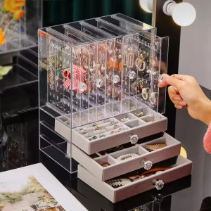 Acrylic Jewellery Organizer With Drawer