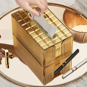 Elegant translucent tissue box