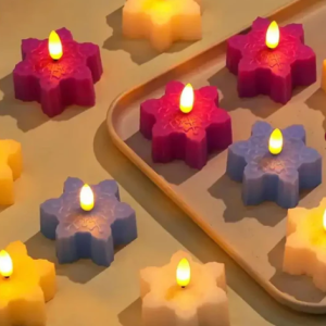 Battery-operated vibrant LED candle lights