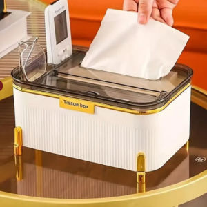 3-in-1 multifunctional desktop tissue holder