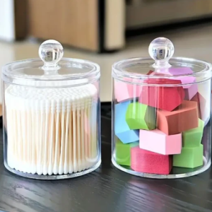 Acrylic cotton swab dispenser
