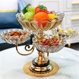 Rotating Plate Bowl for Fruits and Nuts