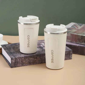 Leak-Proof Stainless Steel Coffee Mug - Vacuum Flask for Travel & Office