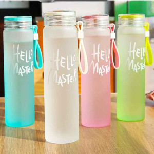 Personalized Frosted Water Bottle by Hello Master