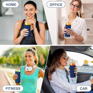 Stylish Aesthetic Glass Sipper with Silicone Cover for Premium Hydration