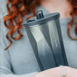 FLAIR Tumbler with Lid & Retractable Straw – Insulated Water Bottle for Travel