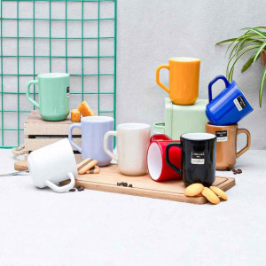 250 ML Double Color Plastic Mug - Perfect for Tea & Coffee