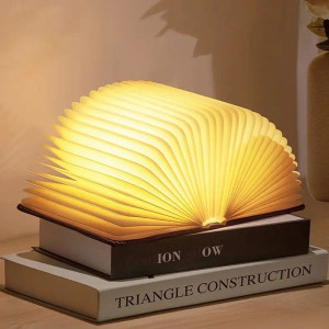 LED Wooden Book Lamp: Illuminate Your Space with Style