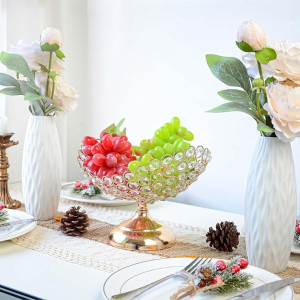 Golden Fruit & Dessert Bowl – Elegant Serving Bowl