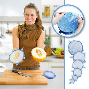 Silicone Food Cover Bowl Pot 6 pcs set