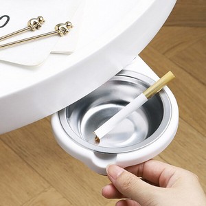 Under Table 360° Rotate Ash Tray Smoke Holders
