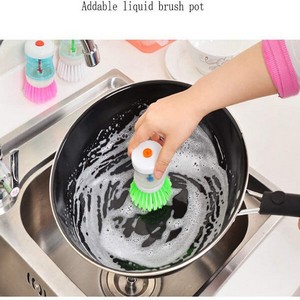 Liquid Soap Dispenser Wash Pot Brush