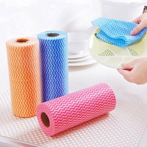 Non-Woven Fabric Washing Cleaning Cloth 50Pcs Sheet Roll